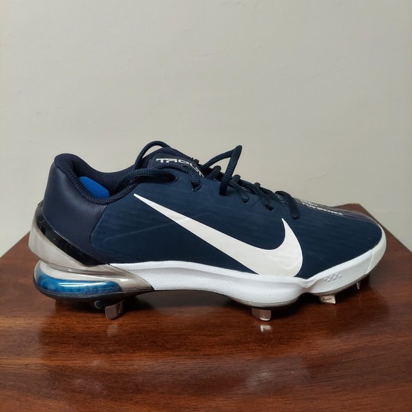 Nike Force Zoom Trout 7 PRO Low Blue White Baseball Cleats Sz 7.5 NEW CQ7224 401 - Picture 4 of 7